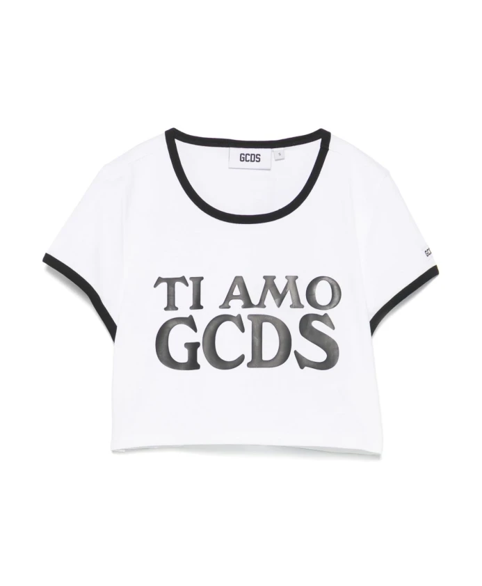 

Стильная футболка с логотипом Gcds, белый
