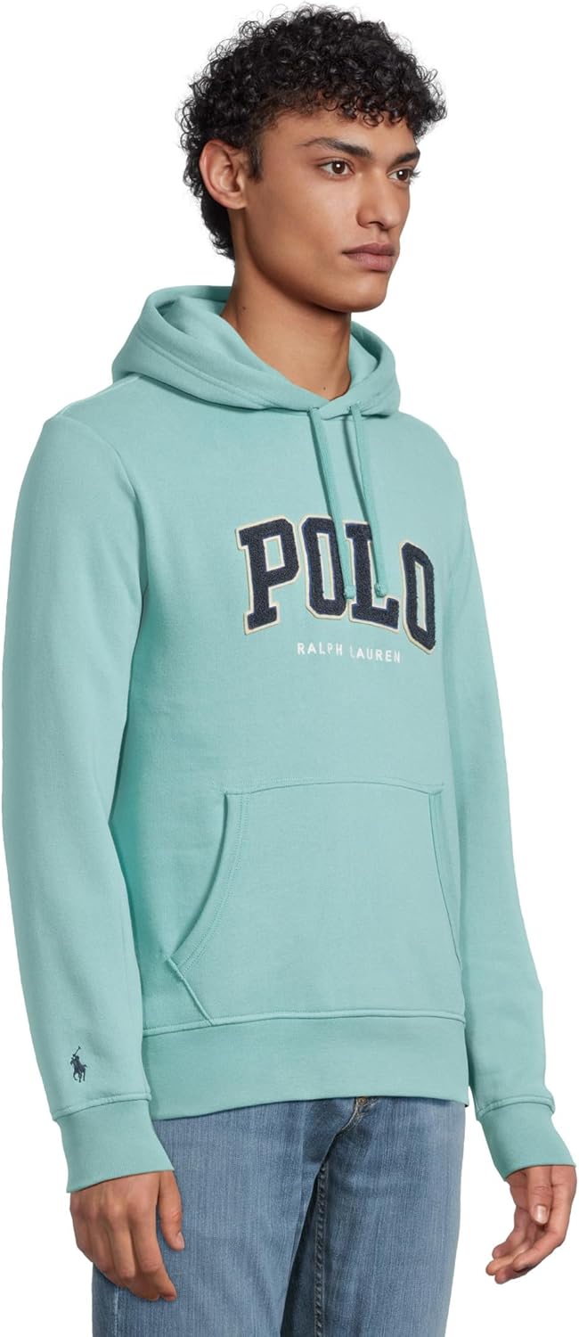 Мужская флисовая толстовка с длинным рукавом и принтом POLO RALPH LAUREN, Deep Seafoam — фото 2