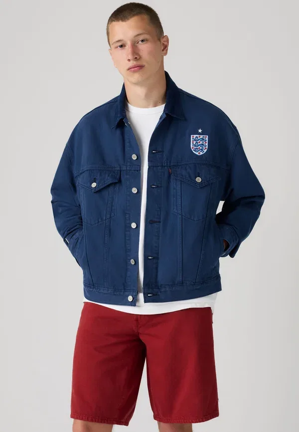 Куртка джинсовая Levi'S, модель Football type iii trucker denim jacket, темно-синий