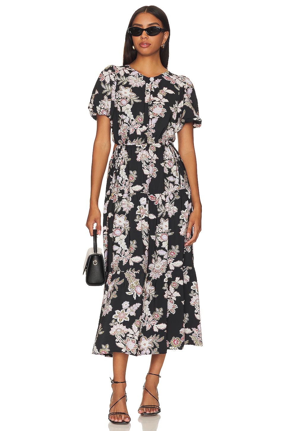 

Платье миди MINKPINK Willow, цвет Black Floral