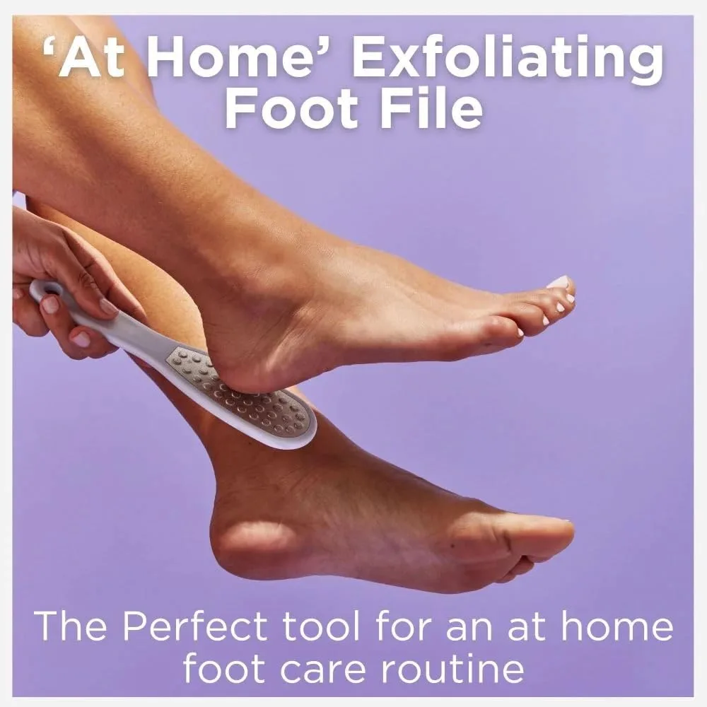 Набор для ухода за стопами Footlogix: спрей Callus Softener и двусторонняя пилка для сухих, грубых и потрескавшихся пяток 1 штука (1 шт.), White — фото 4