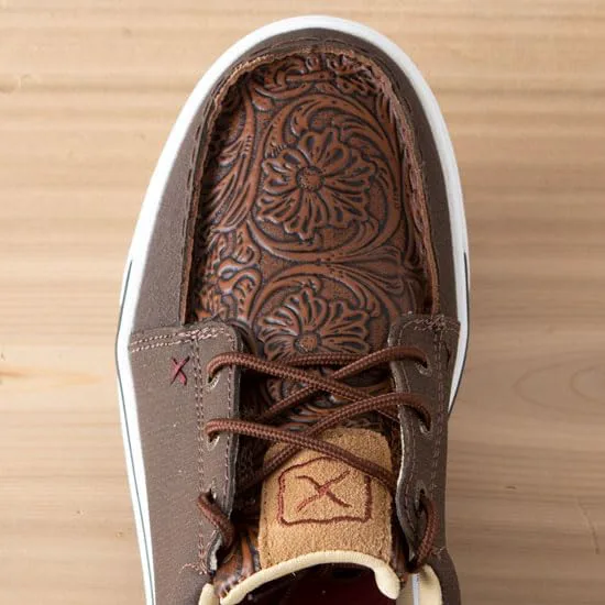 

Мужские повседневные ковбойские туфли Twisted X в стиле Hooey Loper, светло-серые, коричневый