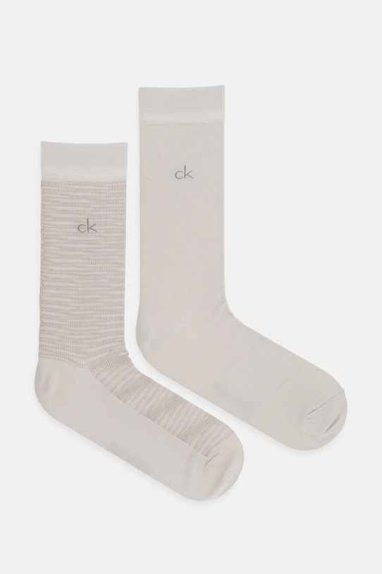 

Носки 2 пары Calvin Klein, бежевый