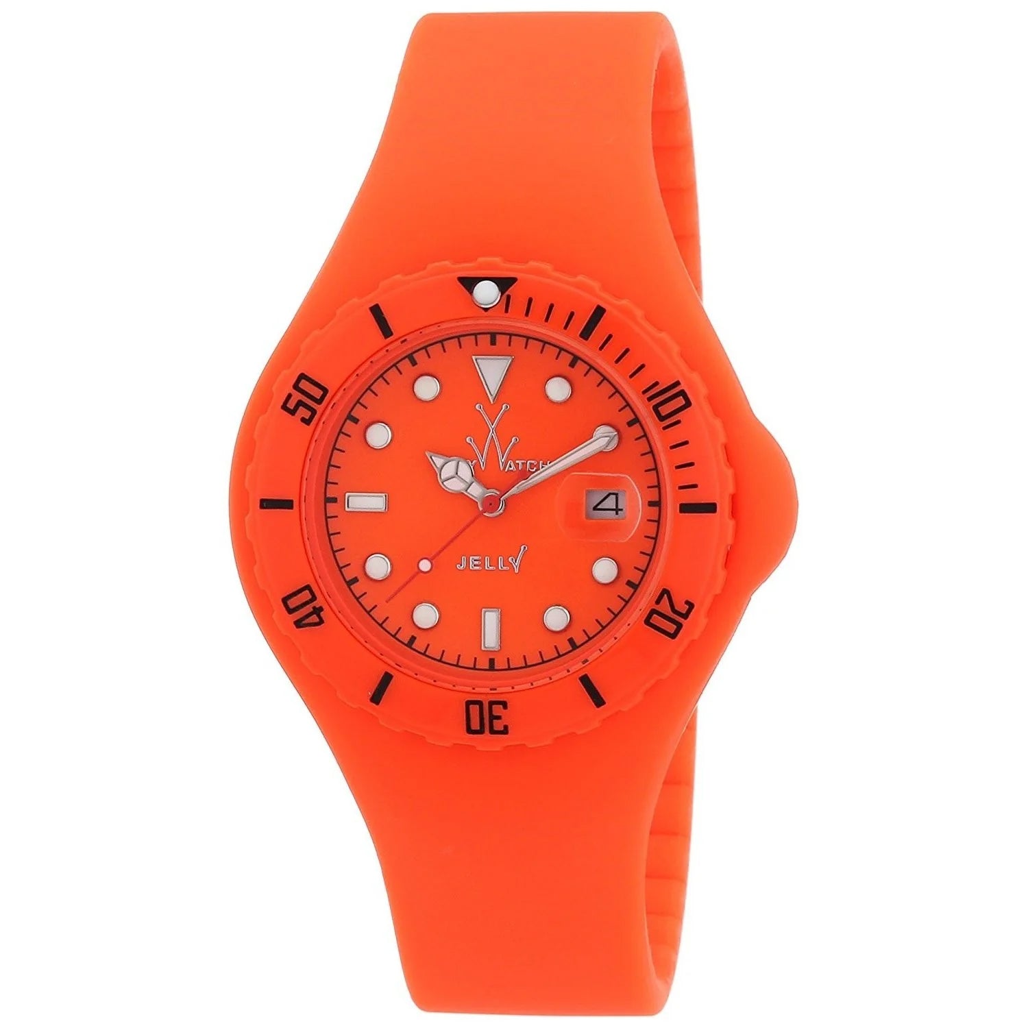 

Игрушечные часы женские с оранжевым циферблатом Jelly Toy Watch
