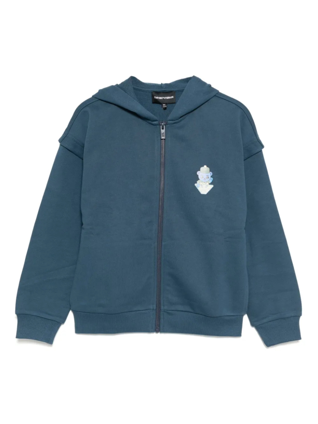 

Худи с графичным принтом Emporio Armani Kids