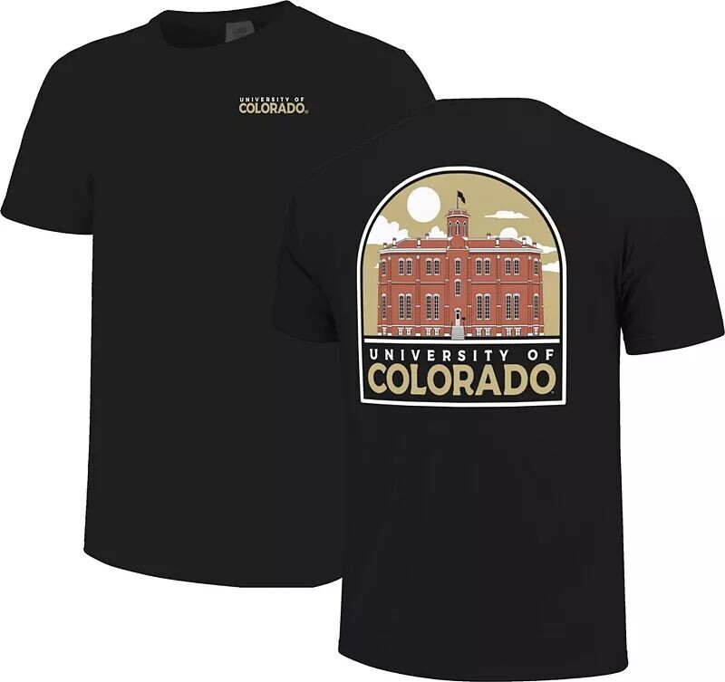 

Черная мужская футболка Image One Colorado Buffaloes Comfort Arch