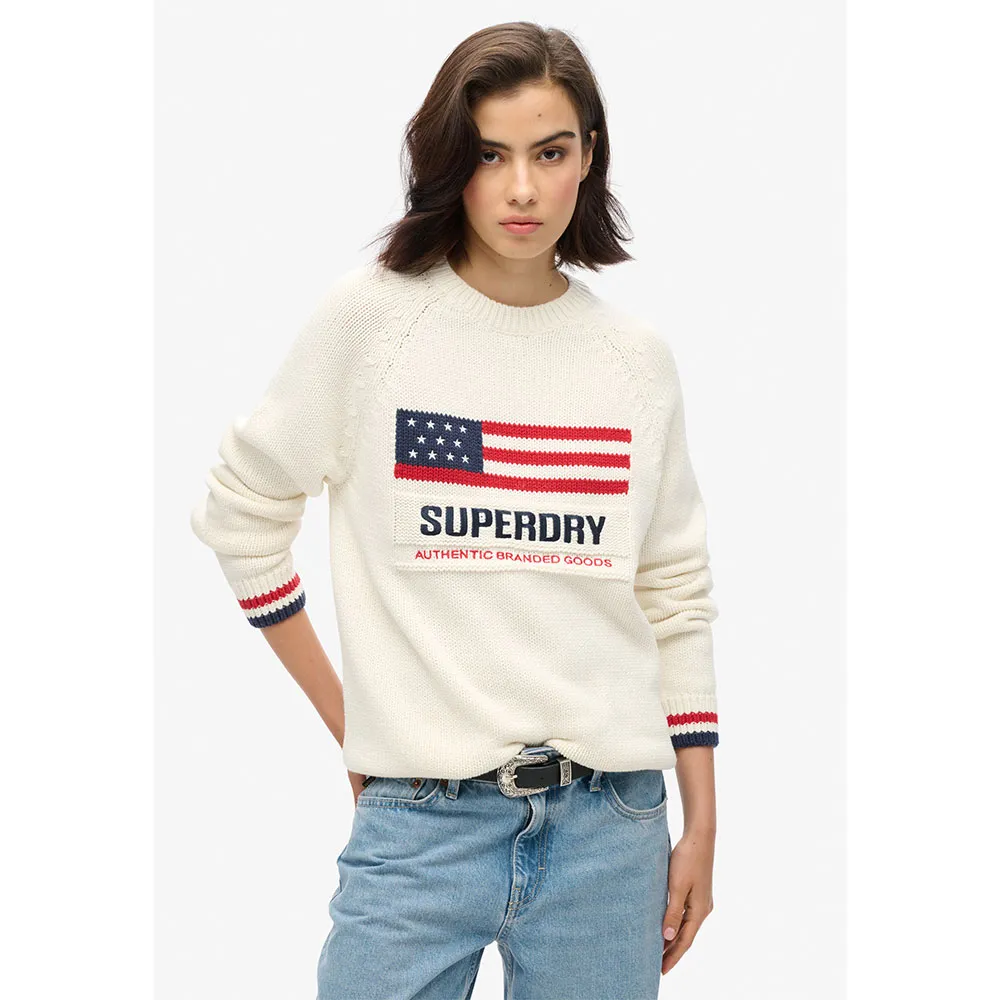 

Свитер Superdry Americana, бежевый