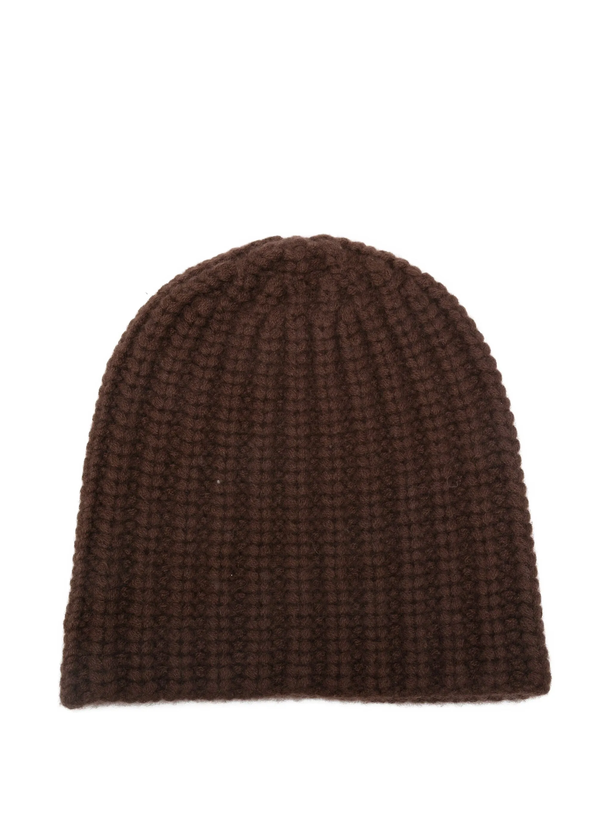 

Кашемировая шапка бини в рубчик Liska, коричневый