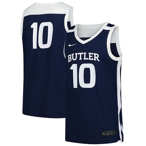

Мужская баскетбольная форма #10 navy butler bulldogs replica Nike