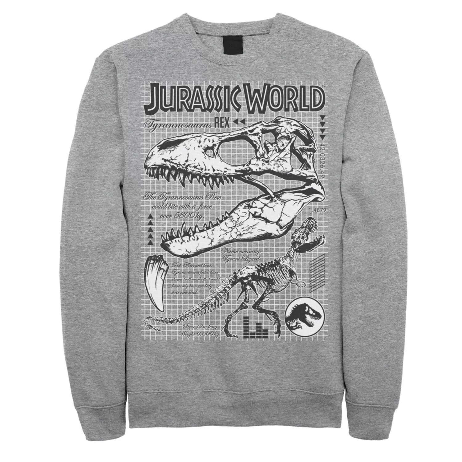 

Мужской свитшот Jurassic World Fallen Kingdom Bones Licensed Character