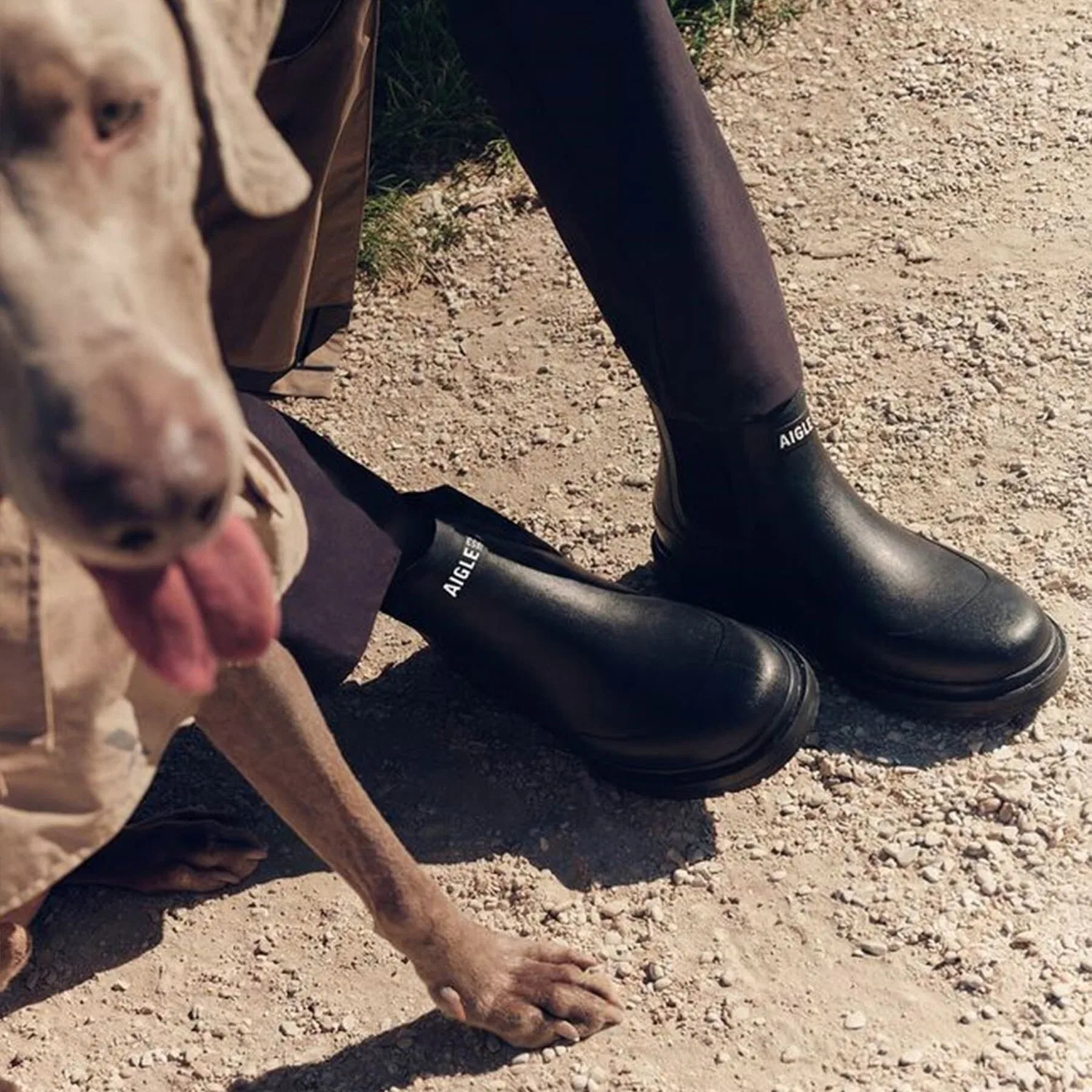 Унисекс резиновые ботинки Aigle Chelsea Rain, чёрные