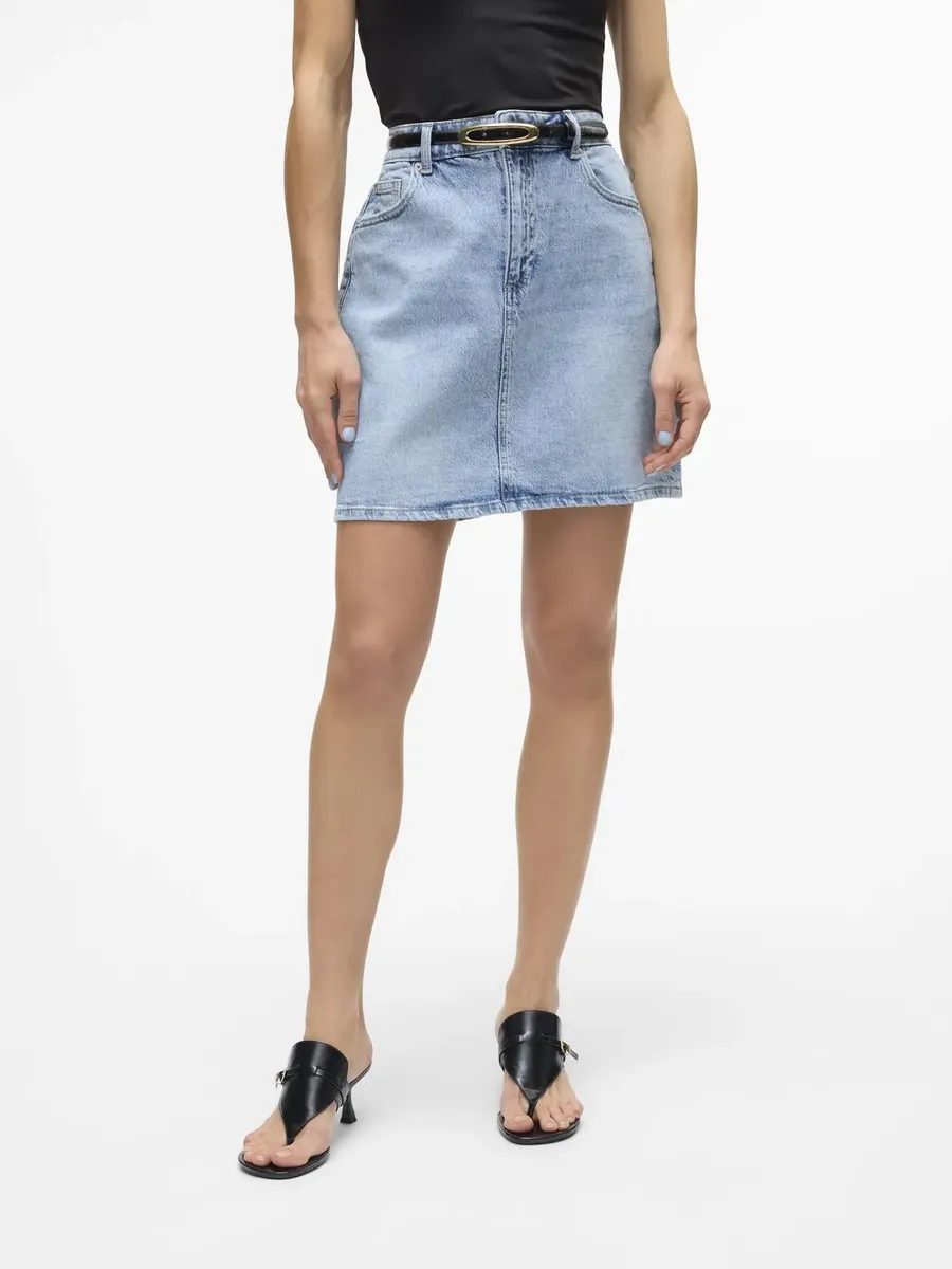 

Джинсовая юбка Vero Moda "VMTESSA HR SHORT DNM SKIRT MIX GA NOOS", голубой