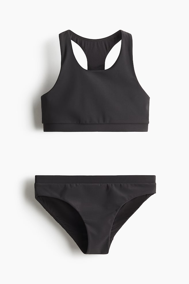 

Спортивное бикини с лайкрой H&M, черный