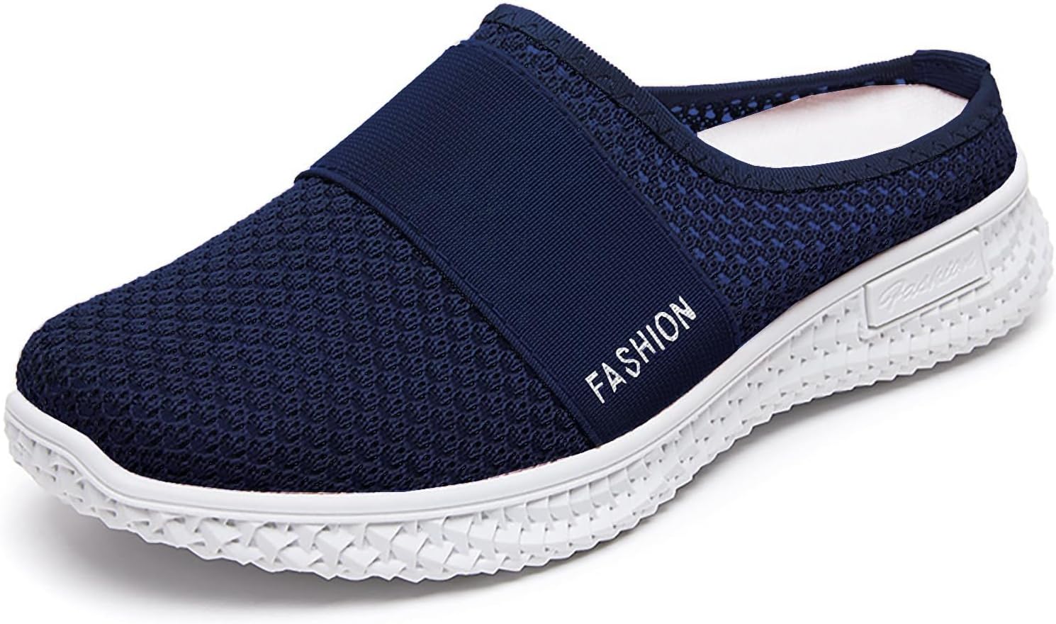 

Сабо для ходьбы для женщин и мужчин, ортопедические мюли с поддержкой свода стопы, без задника, с закрытым носком, легкие, на платформе, сетчатые, дышащие Wabkderpu, темно-синий