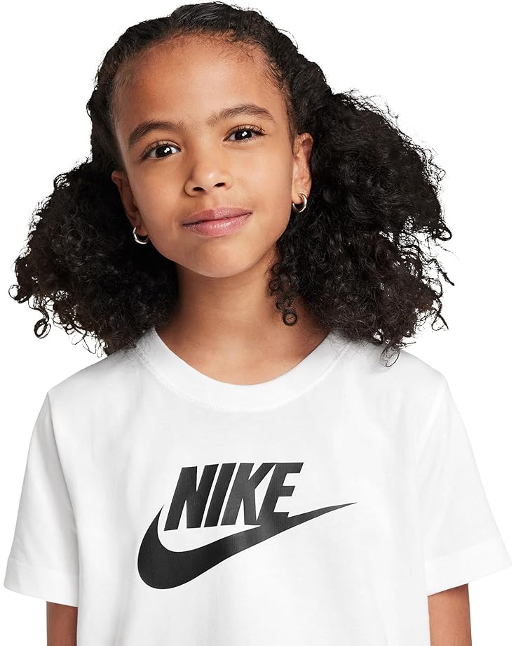 Футболка Nike Kids Cropped Futura T-Shirt, белый — фото 3