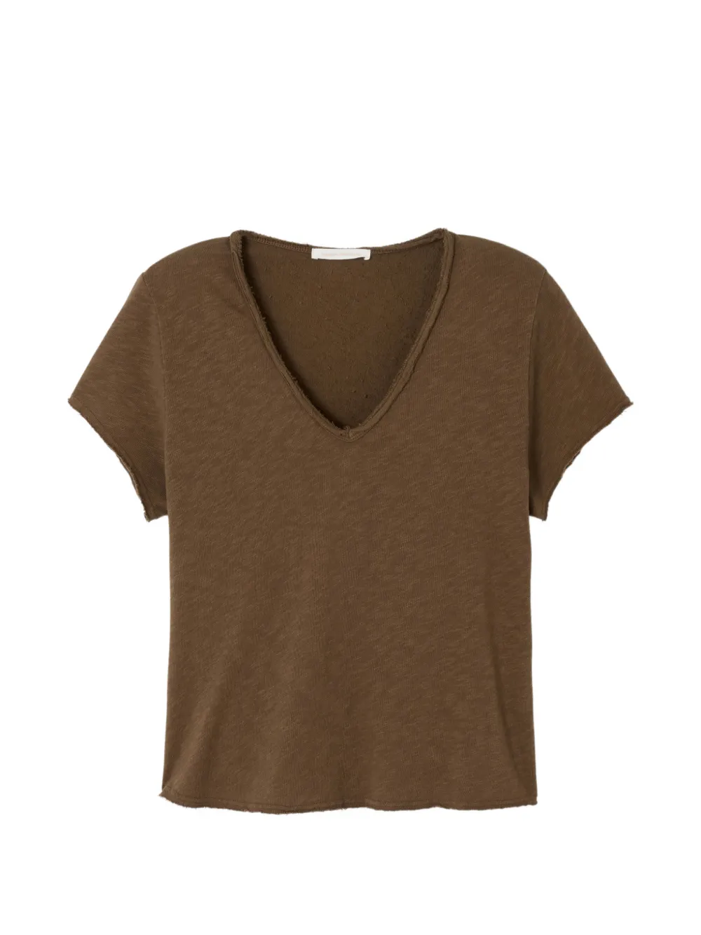 

Футболка с короткими рукавами и V-образным вырезом American Vintage, коричневый