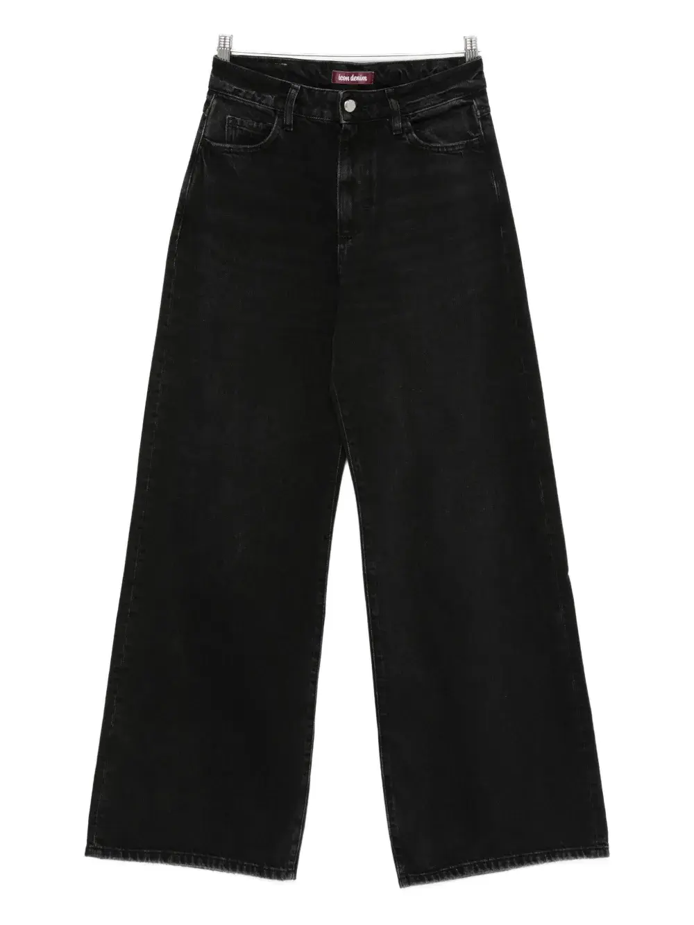 

Джинсы из хлопка прямого кроя (широкие) Icon Denim, черный