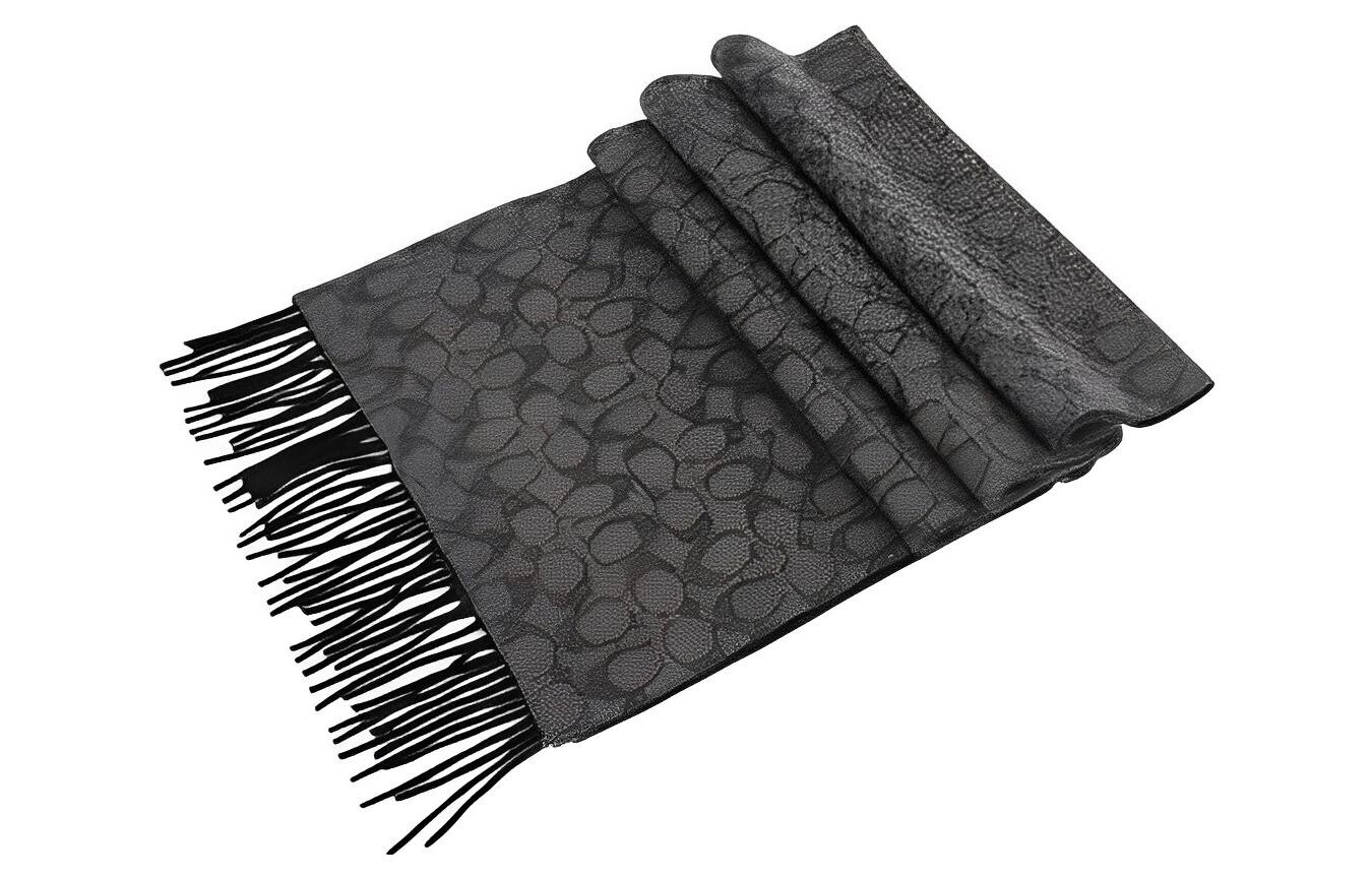 

Мужской вязаный шарф COACH, Dark Gray