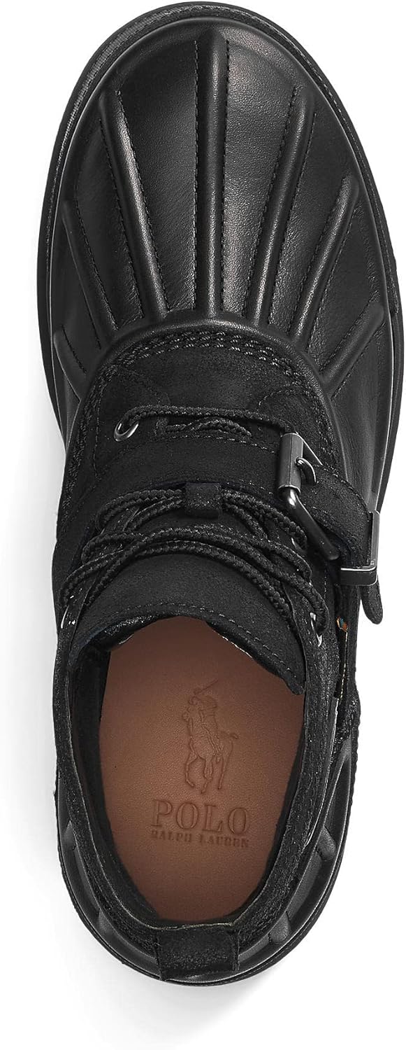 Polo Ralph Lauren мужские модные ботинки Oslo Low mid Cut из замши, Blacks 1 — фото 3