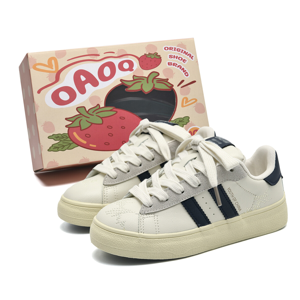 

Кроссовки OAOQ Skateboarding Shoes Women's Low-top, цвет Cherry Blossom Pink