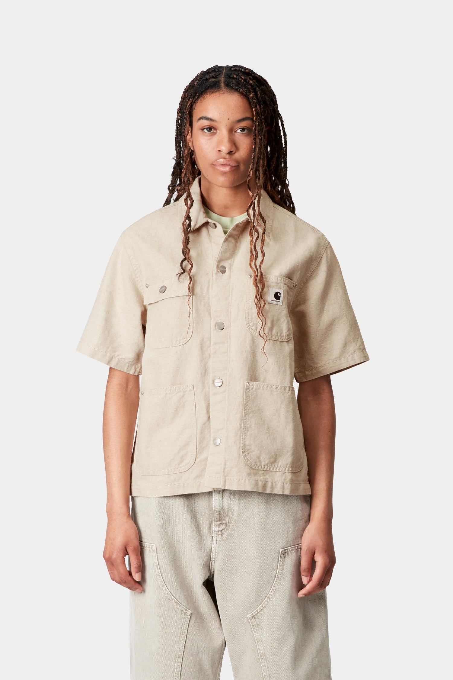 

Женская рубашка Michigan с коротким рукавом Carhartt, бежевый