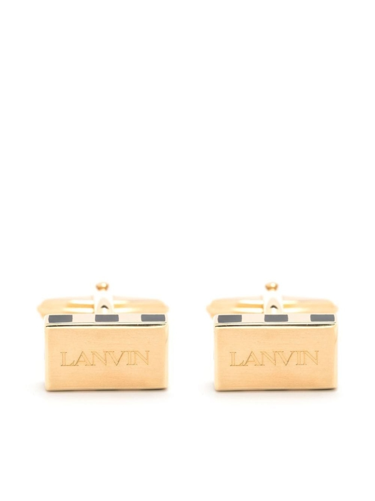 

Запонки с логотипом Lanvin, золотой