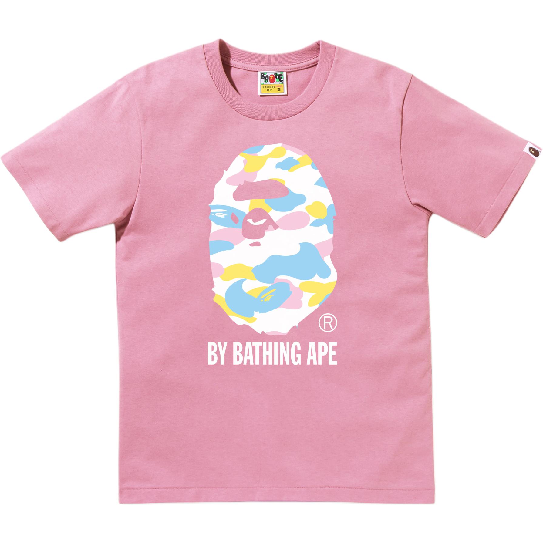 

Футболка SS26 с втачным рукавом для женщин A BATHING APE, розовый