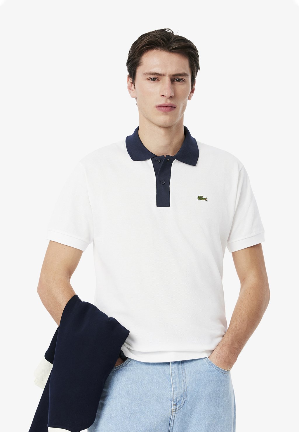 

Рубашка поло Lacoste, белый