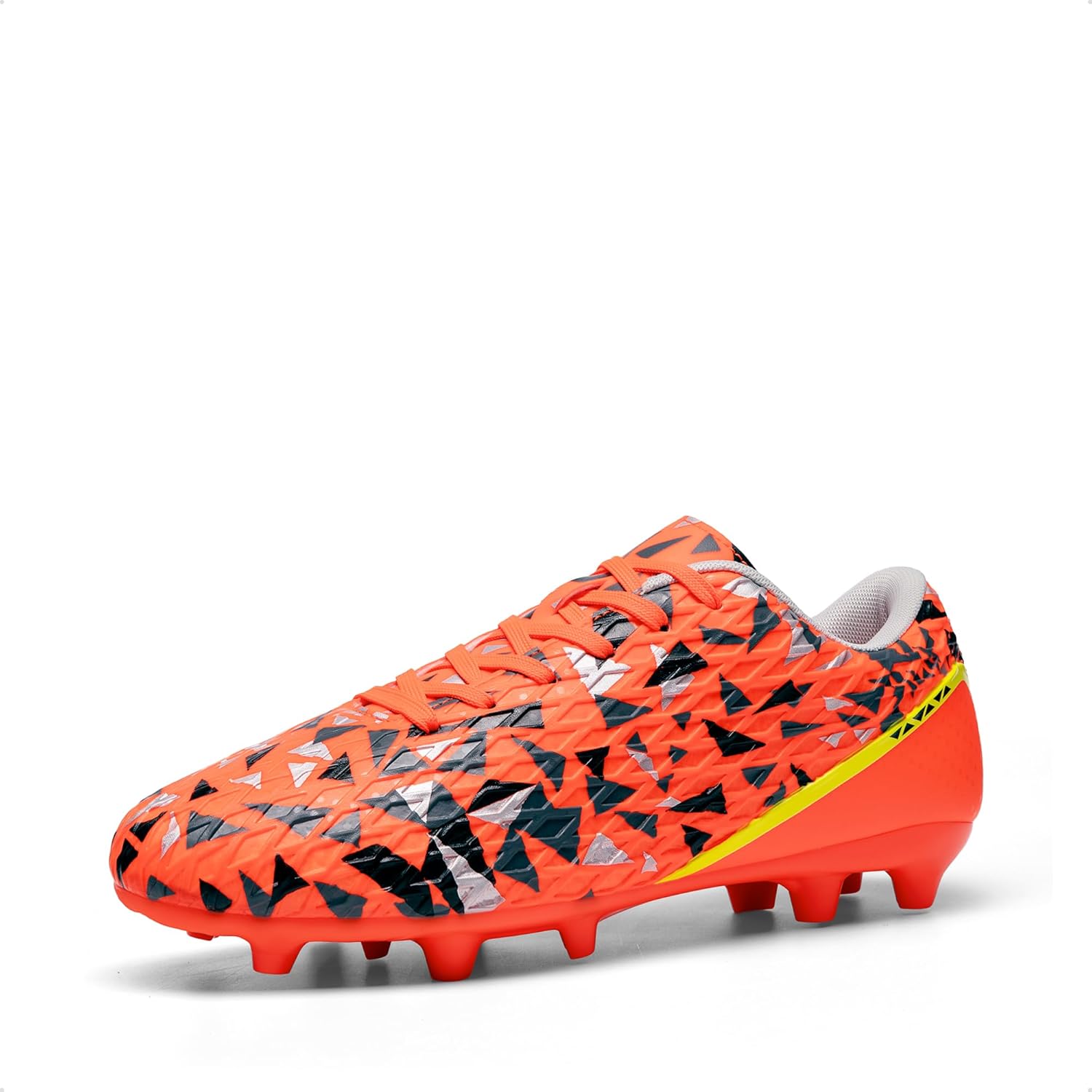 

Мужские футбольные бутсы DREAM PAIRS, взрослые футбольные кроссовки, шнуровка, для твердого грунта, спортивная обувь для тренировок на открытом воздухе, оранжевый/серый