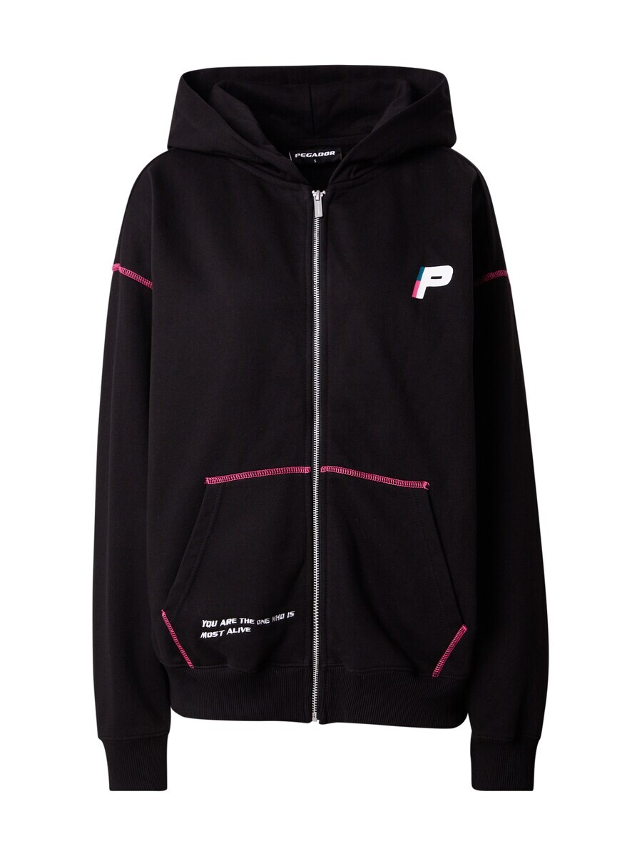

Толстовка с капюшоном на молнии Pegador Zip-Up Hoodie Jenna, черный