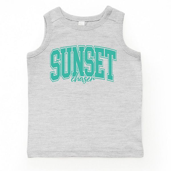 

Топ Varsity sunset chaser для малышей The Juniper Shop, Heather Grey