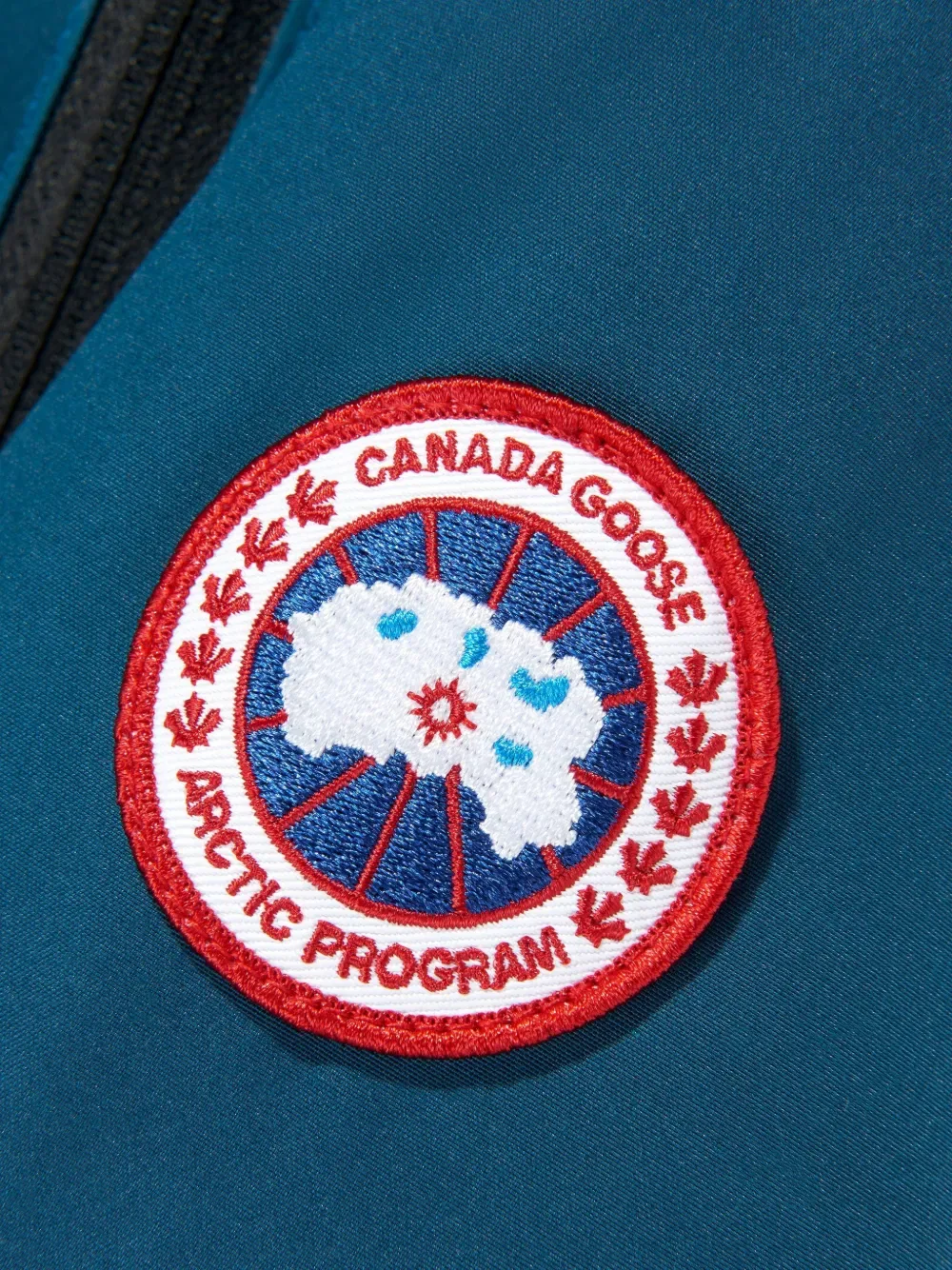 Зимний комбинезон на молнии с капюшоном Canada Goose Kids, синий — фото 4
