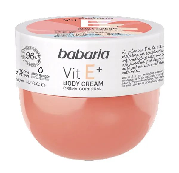 

Питательный и увлажняющий крем для тела Vit E+ Body Cream Babaria, 400 ml