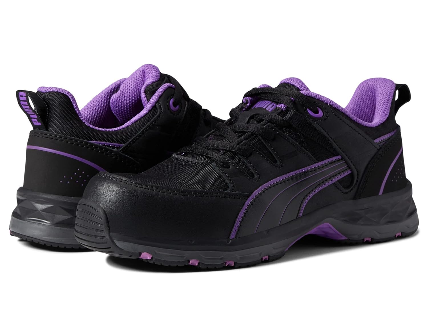 

Защитные кроссовки Puma Safety Stepper Low WNS ASTM EH, размер 6, черно-фиолетовые
