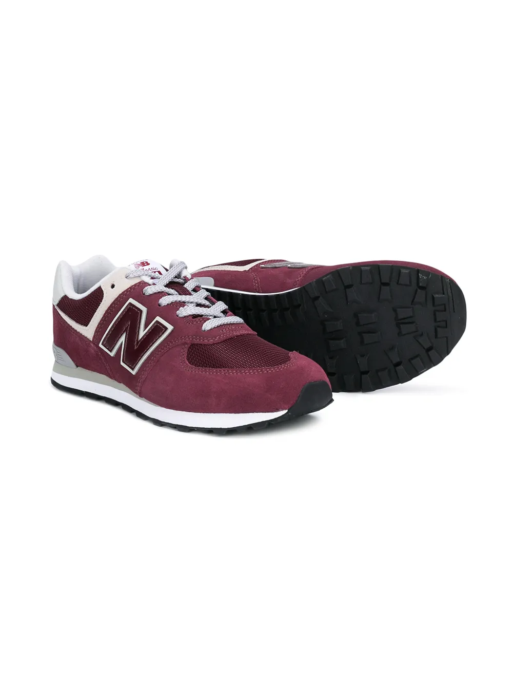 Кроссовки на шнуровке New Balance Kids, красный — фото 2
