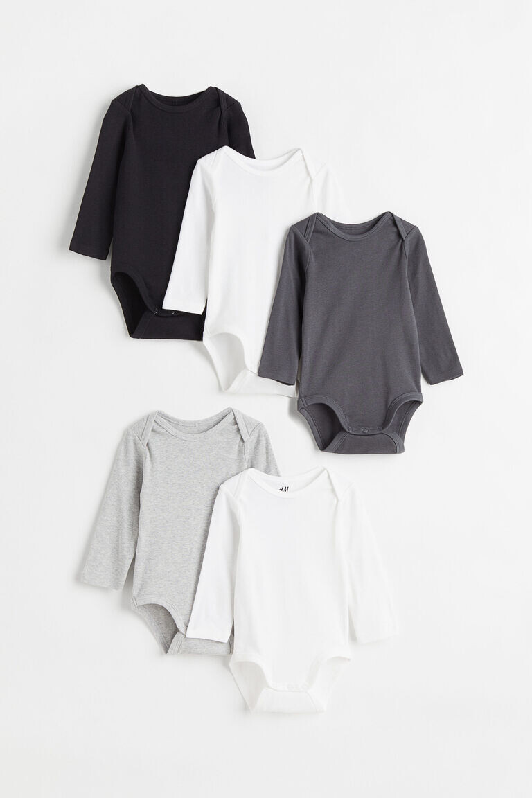 

5 боди H&M, белый