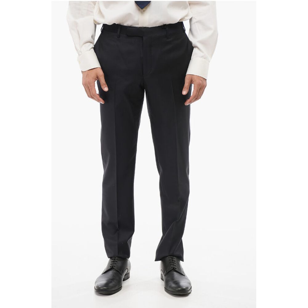 

CC COLLECTION Брюки из натуральной шерсти со скрытой застежкой Corneliani, Blue