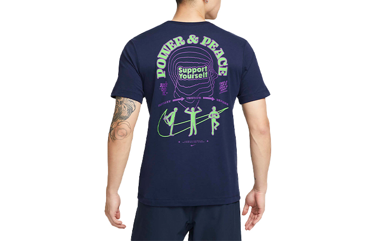 

Футболка мужская черная синяя Nike