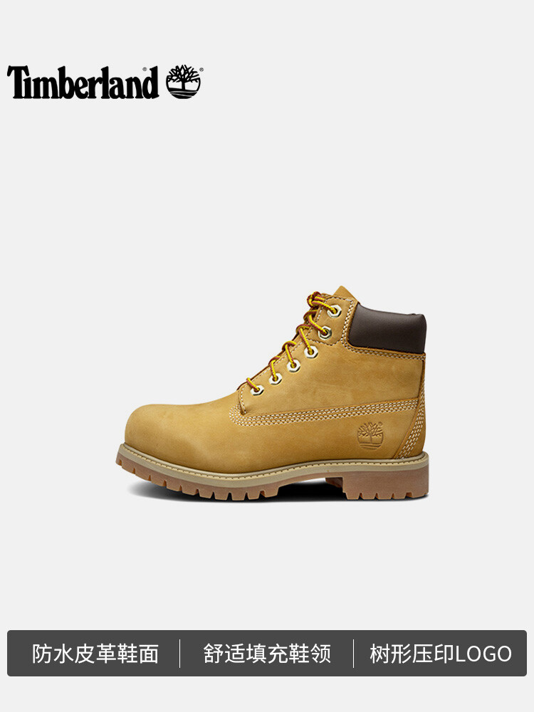 Сапоги детские Timberland высокие, пшеничный — фото 3