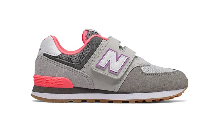 Кроссовки для малышей New Balance 574 Summer Sport серо-розовые — фото 3