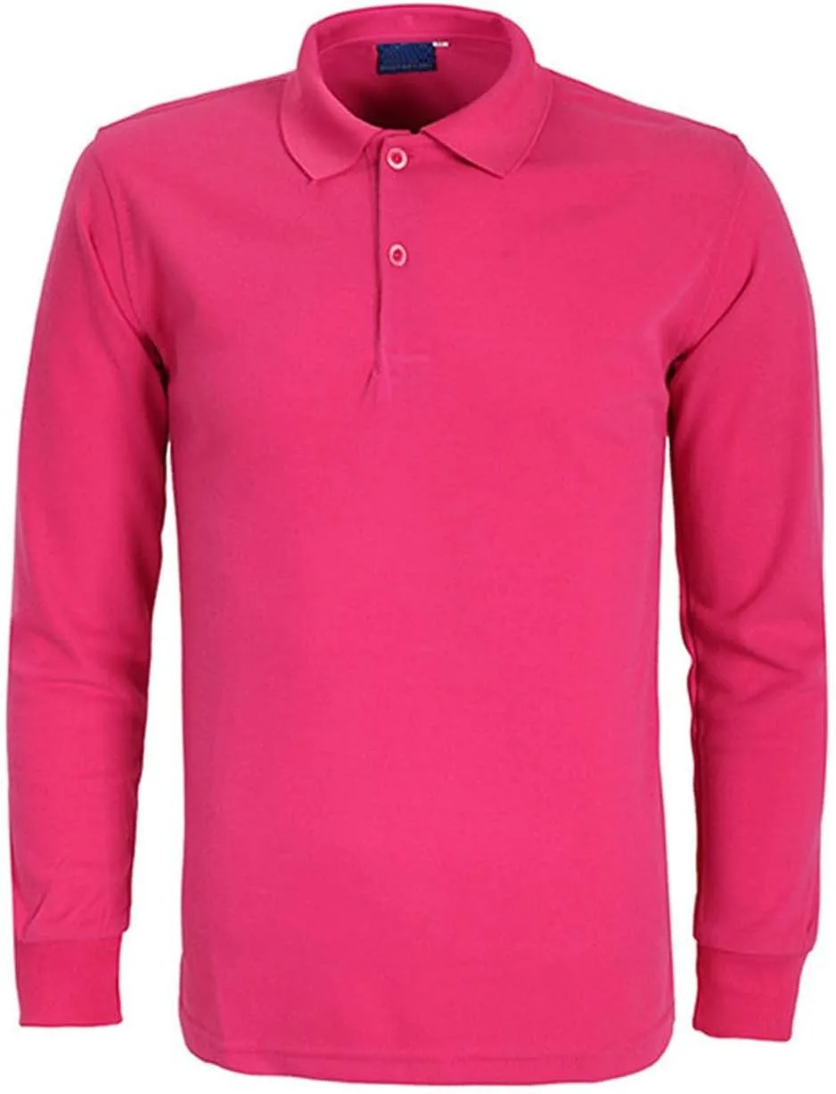 

Мужская поло с длинным рукавом — классическая модель для работы и повседневной носки LCMTWX