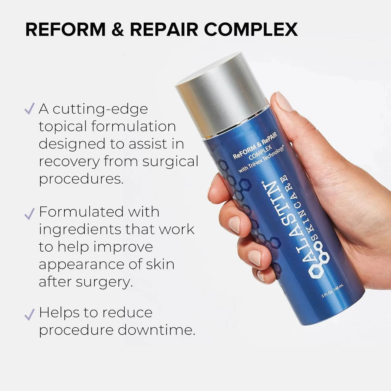 ALASTIN Skincare ReFORM & RePAIR Body Recovery Treatment (140 мл) | Увлажняющий крем для ухода после процедур | Способствует выработке нового коллагена — фото 2