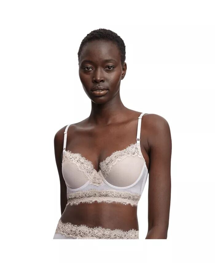 

Женский бюстгальтер Entice Longline Lightly Linen Skarlett Blue, белый