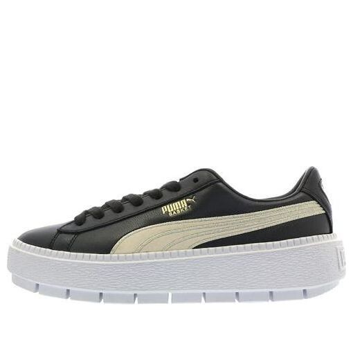 Кроссовки platform trace 'black varsity' Puma, черный