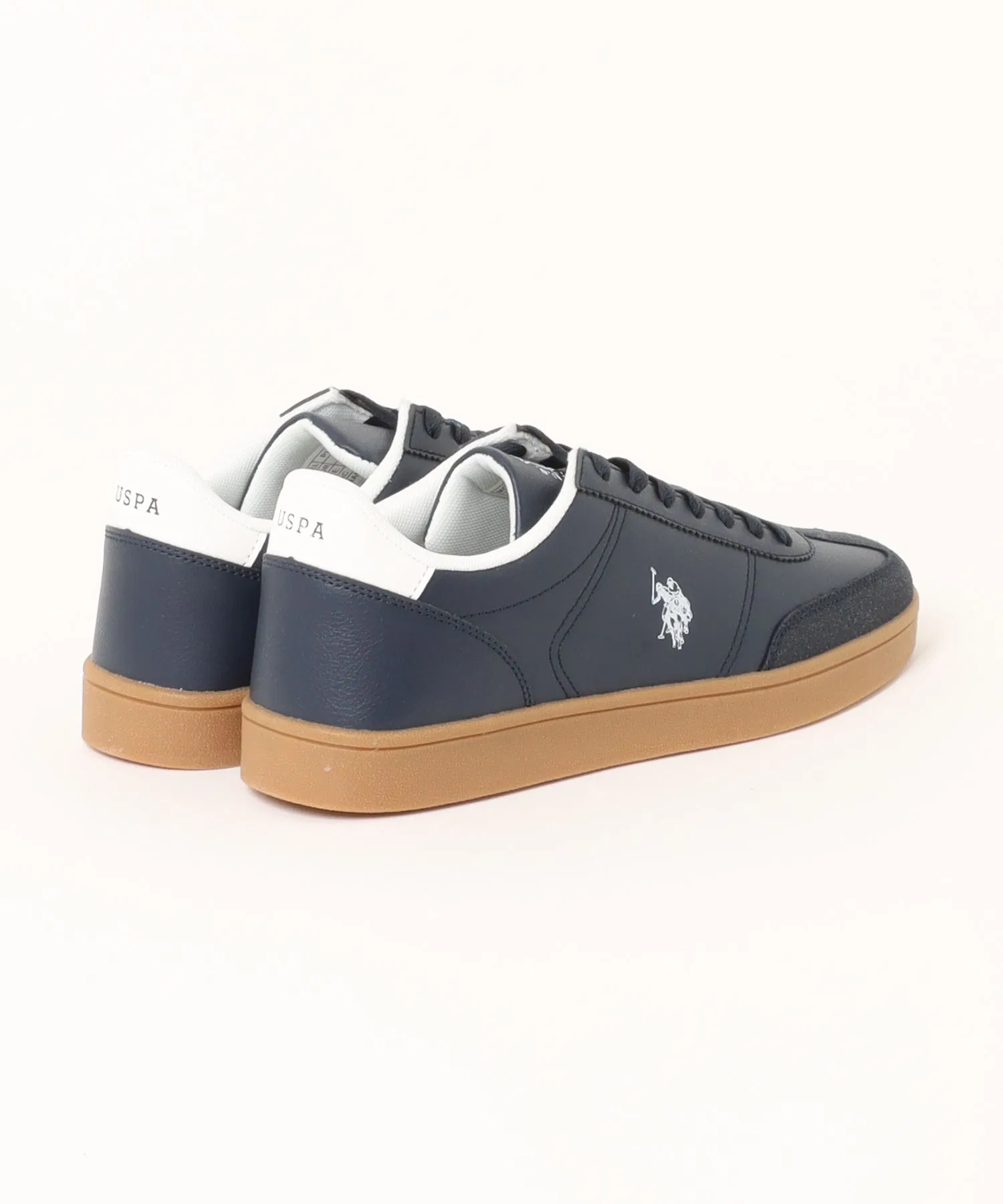 Мужские кроссовки U.S. POLO ASSN. с логотипом, низкие, тёмно-синие — фото 2