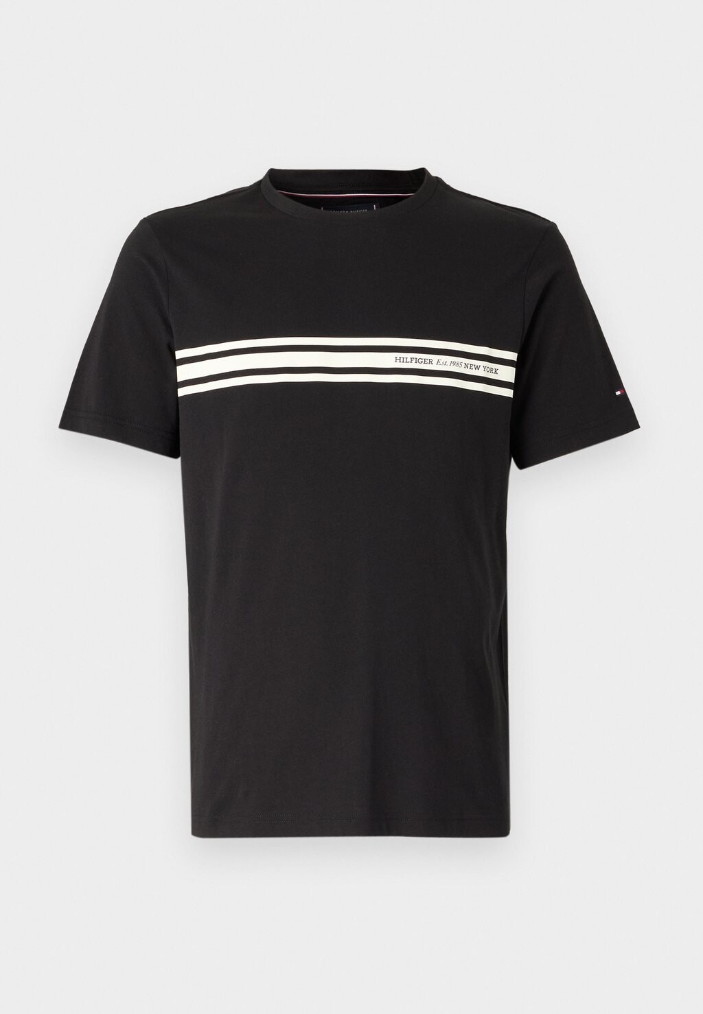 

Футболка с принтом CENTRAL CHEST STRIPE TEE Tommy Hilfiger, черный