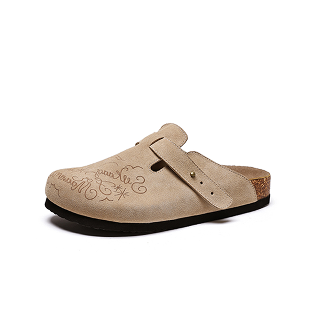 

Резиновая подошва устойчивая к запахам, устойчивая к истиранию закрытые тапочки Men's Beige AIBAOLUO, бежевый