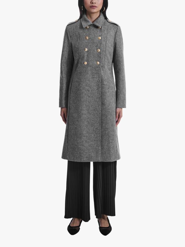 

Пальто James Lakeland с золотыми пуговицами, серый