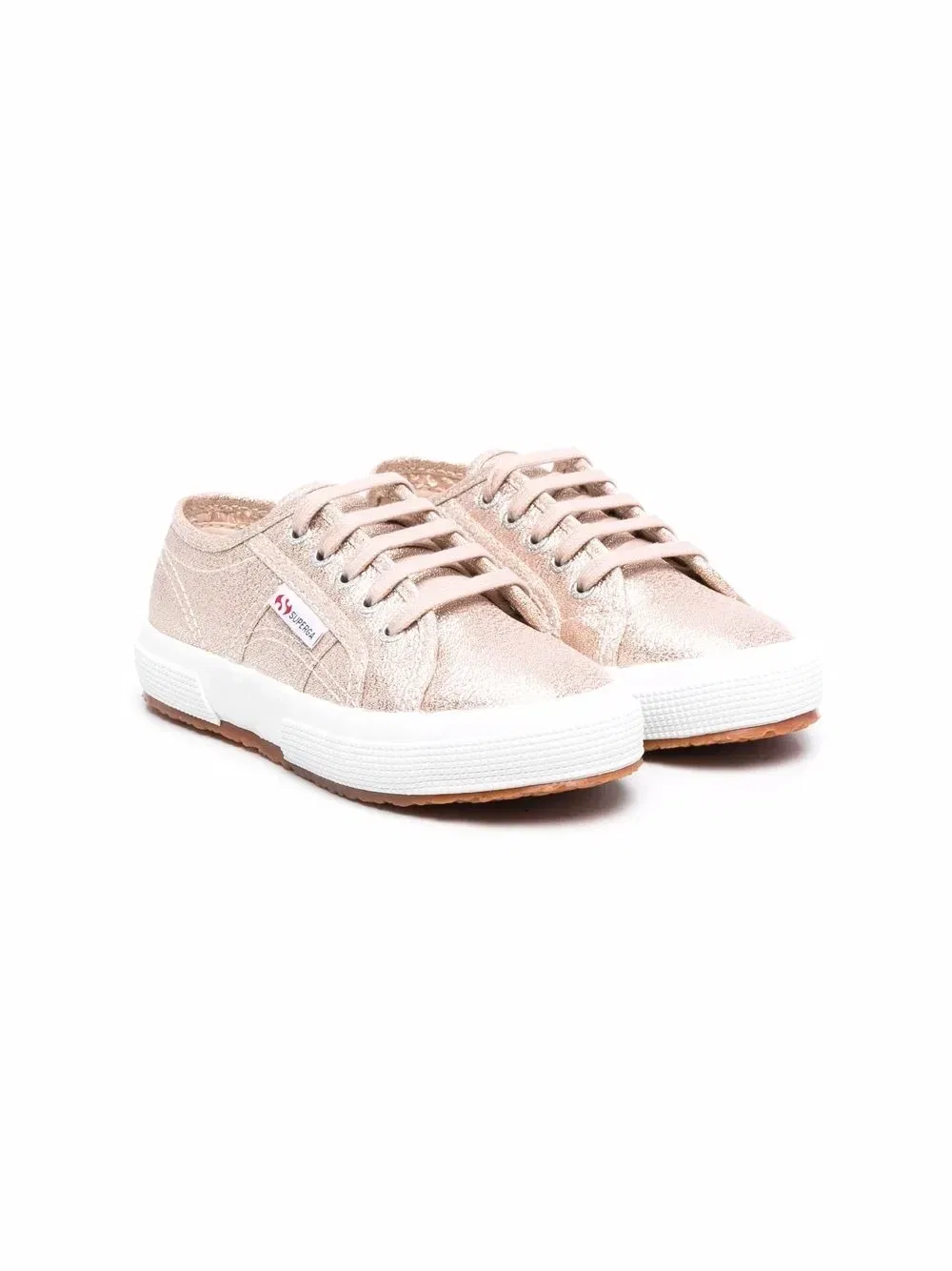 Кроссовки с эффектом металлик Superga Kids, розовый