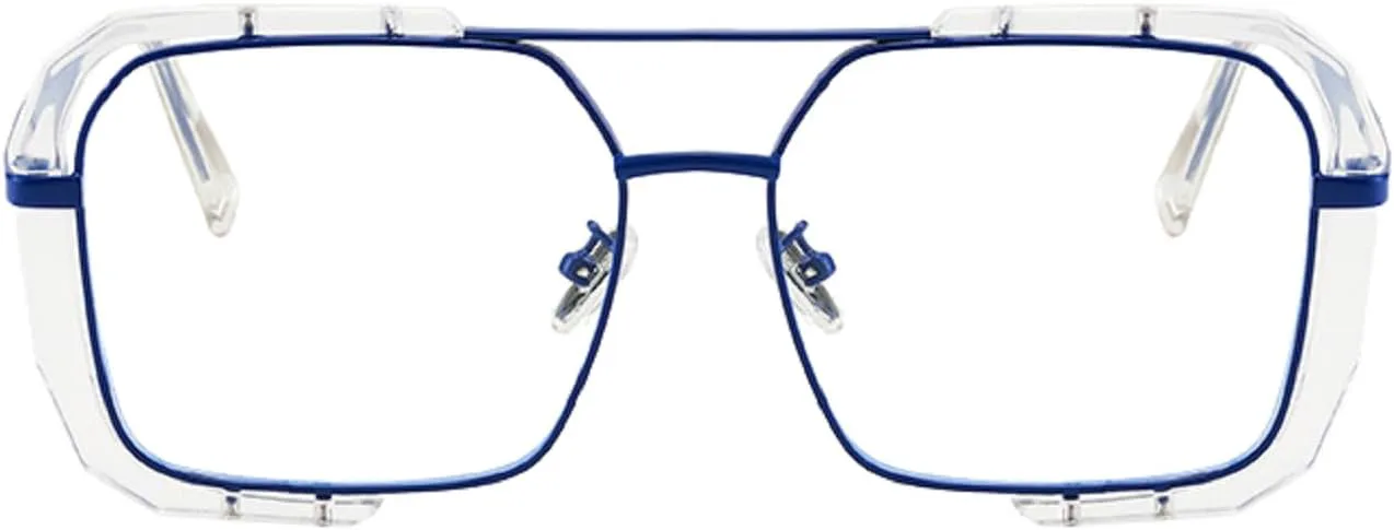 

Модные желтые солнцезащитные очки для активного отдыха, женские и мужские, в винтажном панк-стиле, очки-пилот, пляжные очки для женщин 5187 Melrose, Blue Clear